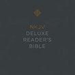 Load image into Gallery viewer, Personalized NKJV Deluxe Reader&#39;s Bible Comfort Print Leathersoft Black
