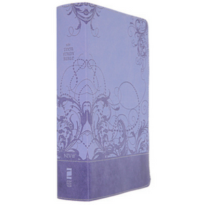 Personalized NIV Teen Study Bible Purple Leathersoft Comfort Print