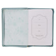 Load image into Gallery viewer, Walk By Faith 2 Corinthians 5:7 Teal Floral Faux Leather Zippered Journal
