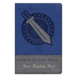 Load image into Gallery viewer, Personalized Bible with Custom Text NIV Kids&#39; Bible Armor of God Bible Italian Duo-Tone Blue/Silver
