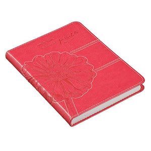 Personalized Pink Faux Leather Journal All Things are Possible Matthew 19:26 Notebook