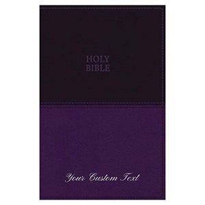 Personalized KJV Value Thinline Bible COMPACT Comfort Print Leathersoft Purple