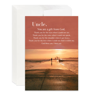 Christian Thank You Uncle Card for Appreciation Card Christian Thank You to Uncle Gift for Christian Appreciation