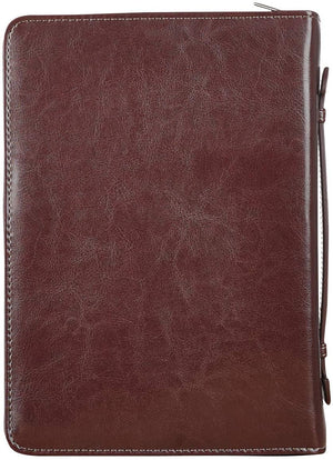 I Know the Plans Two-tone Brown Faux Leather Jeremiah 29:11 Personalized Bible Cover For Women