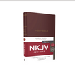 Load image into Gallery viewer, Personalized NKJV Pew Bible Red Letter Hardcover Burgundy
