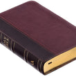 Load image into Gallery viewer, Personalized KJV Merlot &amp; Burgundy Two-Tone Full Grain Leather Compact
