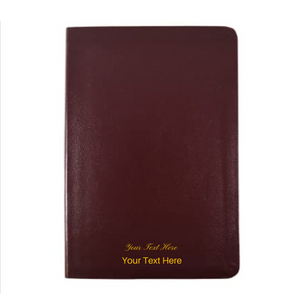 Personalized NASB 1995 Text Thinline Large Print Bible Red Letter Edition Burgundy Bonded Leather