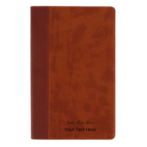 Personalized NIV Personal Size Bible Large Print Leathersoft Brown Comfort Print