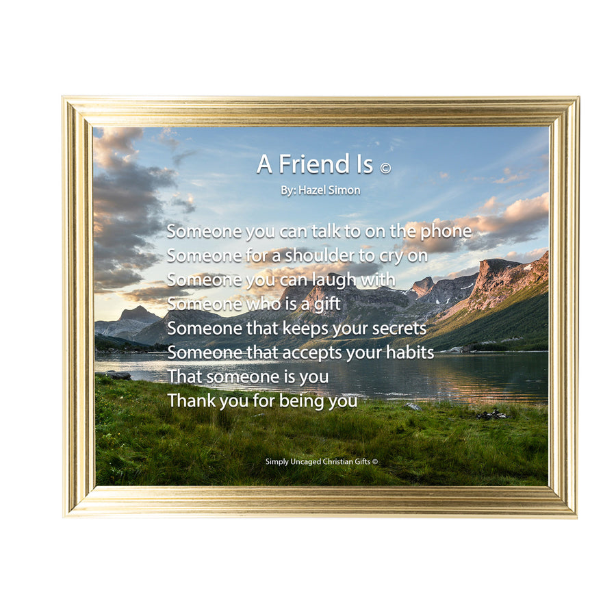 A Friend Is Personalized Photo Poem