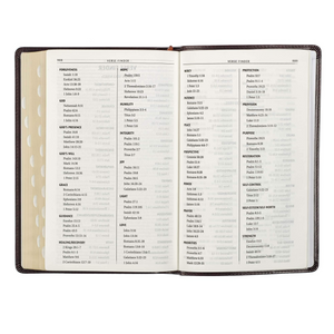 Personalized KJV Deluxe Gift Bible Dark Brown Faux Leather