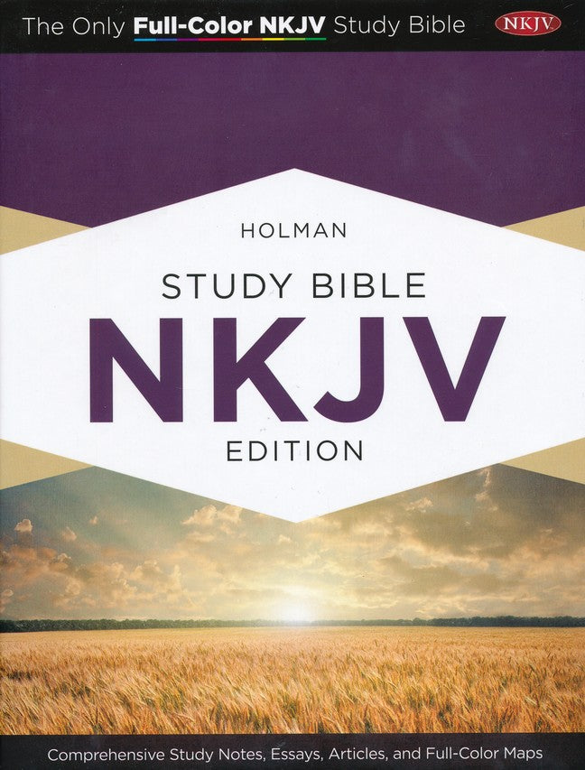 Personalized NKJV Holman Study Bible LeatherTouch Suede/Chocolate New King James Version