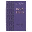Load image into Gallery viewer, Personalized KJV Pocket Bible Purple Faux Leather
