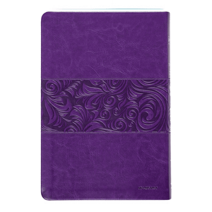 Personalized Custom Text Your Name The Passion Translation New Testament (2020 Edition) Large Print Violet Faux Leather