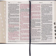 Load image into Gallery viewer, Personalized KJV Giant Print Bible with Thumb Index Dark Blue Faux Leather
