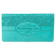 Load image into Gallery viewer, Everlasting Love Jeremiah 31:3 Turquoise Faux Leather Checkbook Cover
