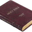 Load image into Gallery viewer, Personalized KJV Thinline Bible Large Print Faux Leather Burgundy with Thumb Index
