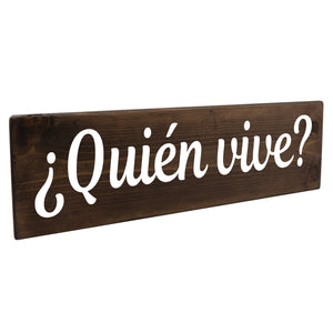 Quién vive Spanish Wood Decor