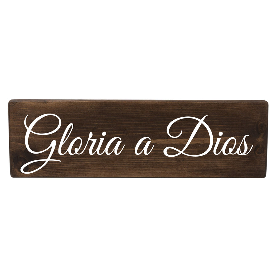 Gloria a Dios Spanish Wood Decor