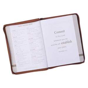 Personalized 2020 Planner Psalm 46:10 Zippered