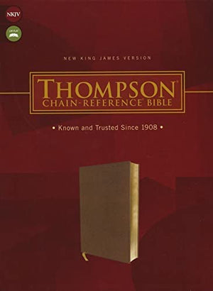 Personalized NKJV Thompson Chain-Reference Bible Brown Leathersoft