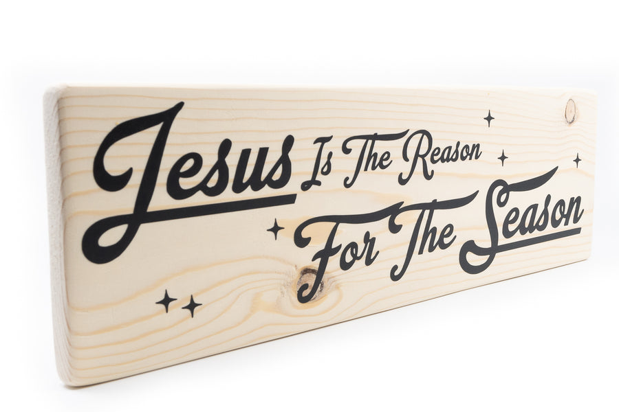 Jesus Is The Reason For The Season Wood Decor