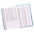Load image into Gallery viewer, Personalized KJV Giant Print Bible Two-Tone Blue Faux Leather w/Ribbon Marker King James Version
