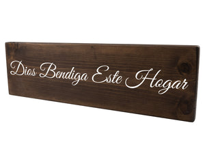 Dios Bendiga Este Hogar Spanish Wood Decor