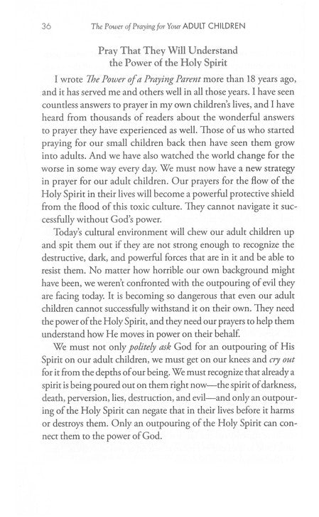 The Power Of Praying For Your Adult Children - Stormie Omartian