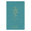 Load image into Gallery viewer, Personalized Custom Text Your Name NLT Premium Gift Bible Red Letter Edition Teal Leatherlike New Living Translation
