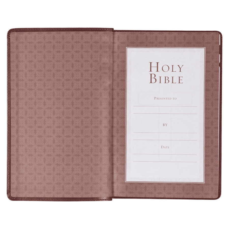 Personalized Custom Text Your Name KJV Holy Bible Standard Size Thumb Index Edition Burgundy King James Version