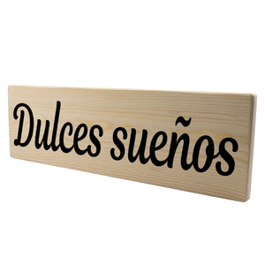 Dulces sueños Spanish Wood Decor