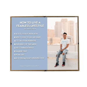 How To Live A Fearless Lifestyle Personalized Photo Poem