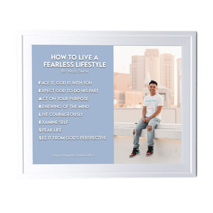 How To Live A Fearless Lifestyle Personalized Photo Poem