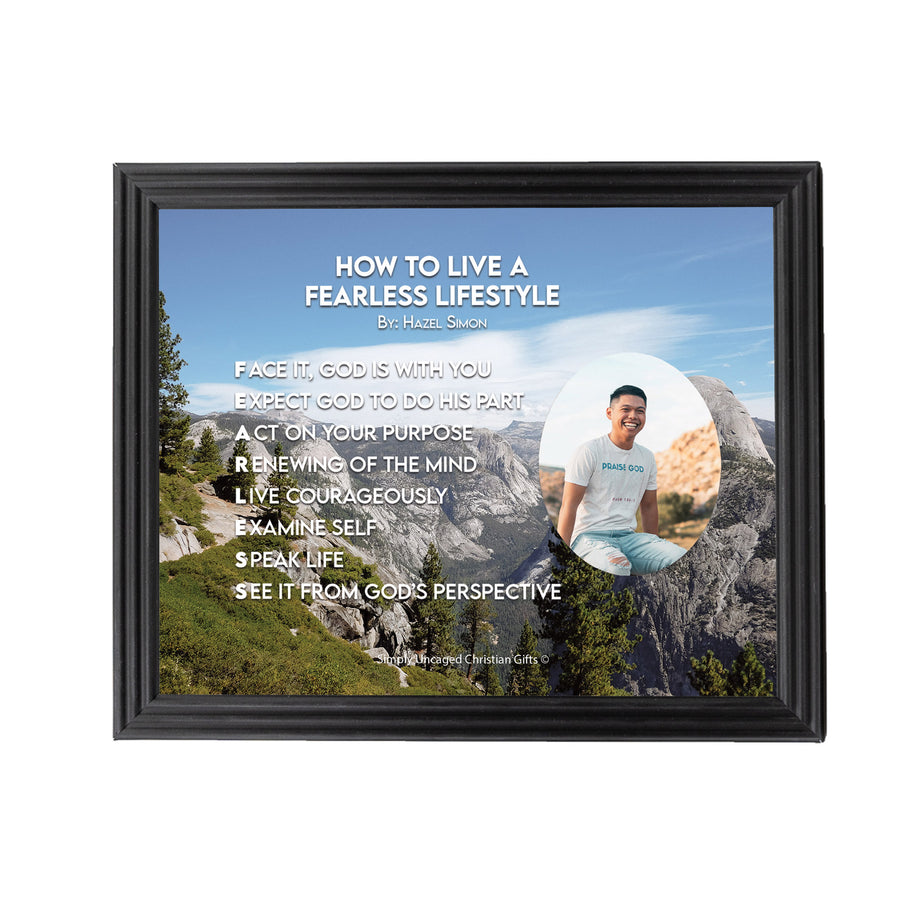 How To Live A Fearless Lifestyle Personalized Photo Poem