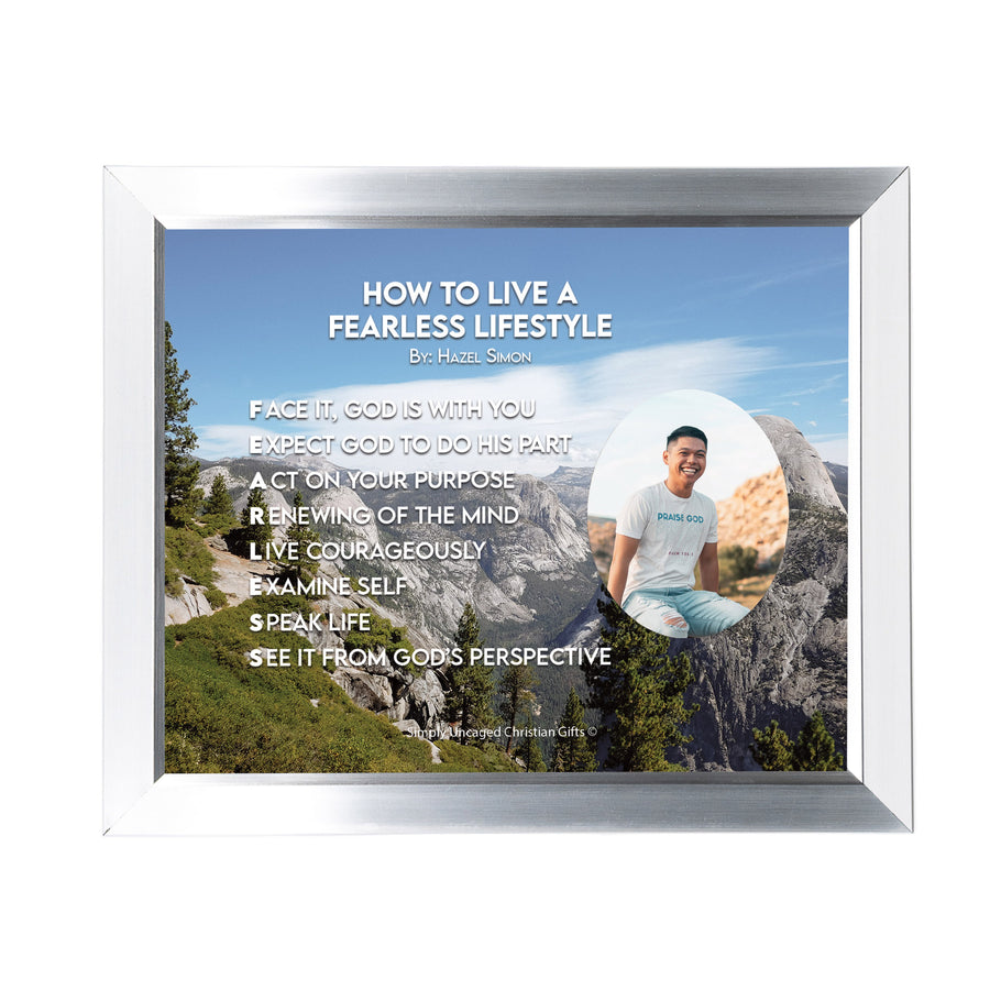 How To Live A Fearless Lifestyle Personalized Photo Poem