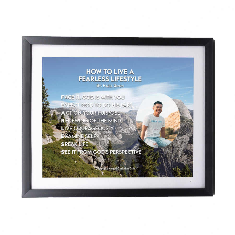 How To Live A Fearless Lifestyle Personalized Photo Poem