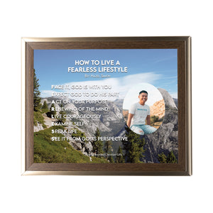 How To Live A Fearless Lifestyle Personalized Photo Poem