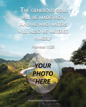 Proverbs 11:25 Personalized Photo Verse