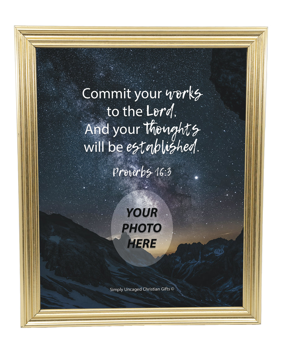 Proverbs 16:3 Personalized Photo Verse