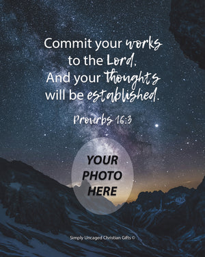 Proverbs 16:3 Personalized Photo Verse