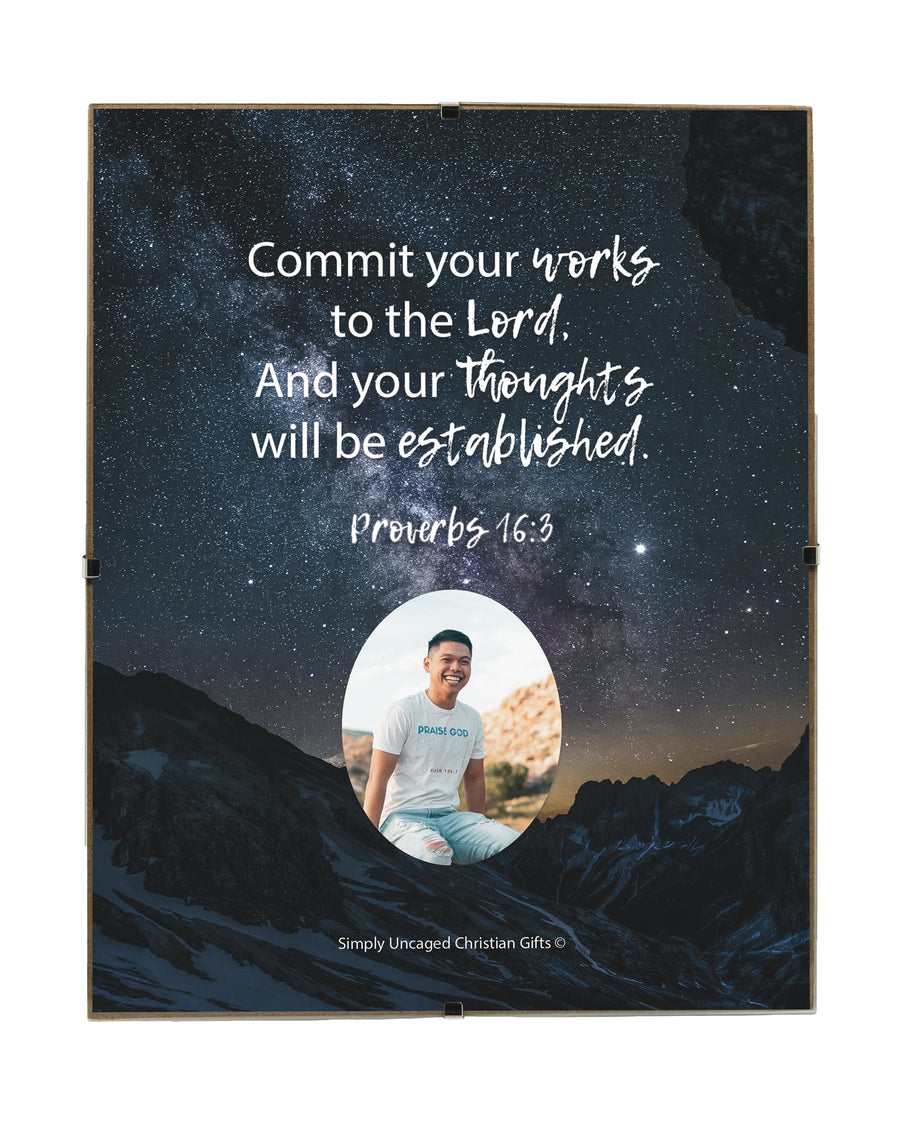 Proverbs 16:3 Personalized Photo Verse