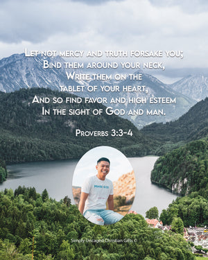 Proverbs 3:3-4 Personalized Photo Verse