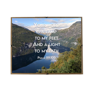 Psalm 119:105 Personalized Photo Verse