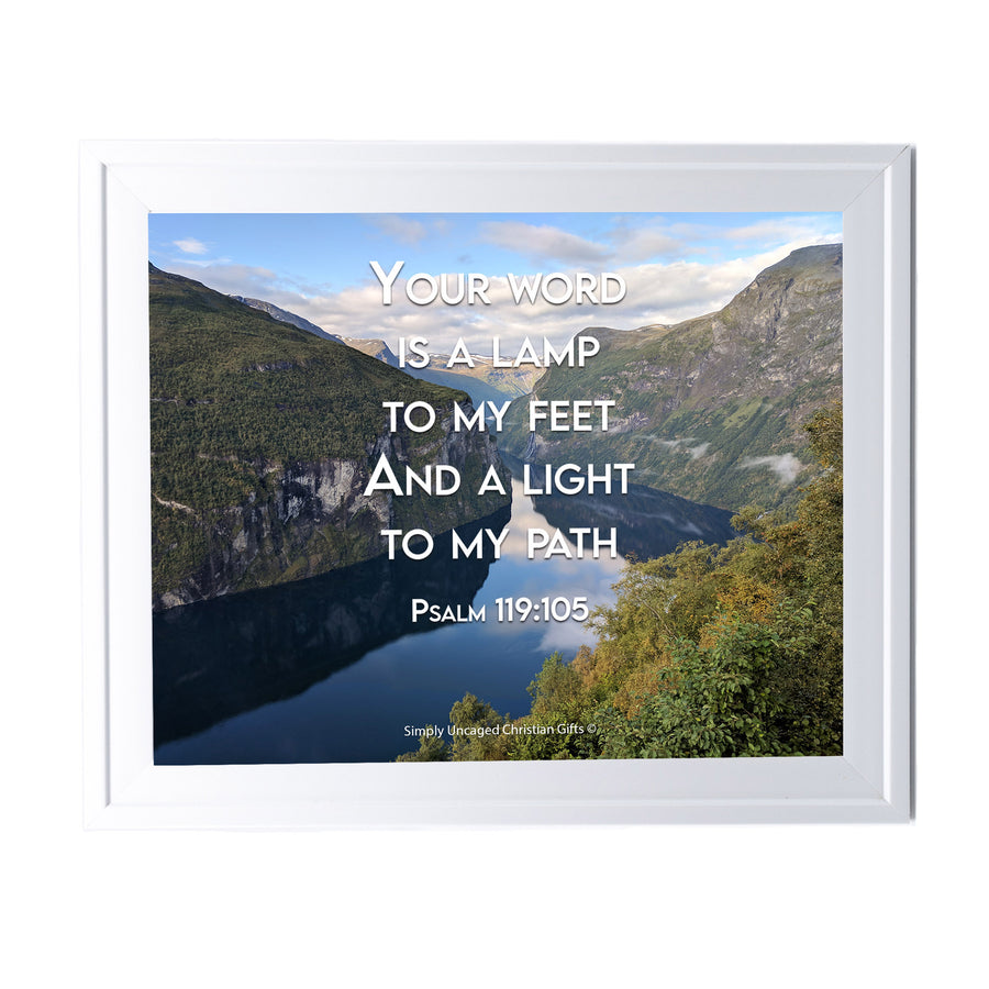 Psalm 119:105 Personalized Photo Verse