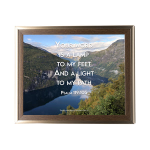 Psalm 119:105 Personalized Photo Verse