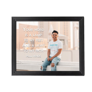 Psalm 119:105 Personalized Photo Verse