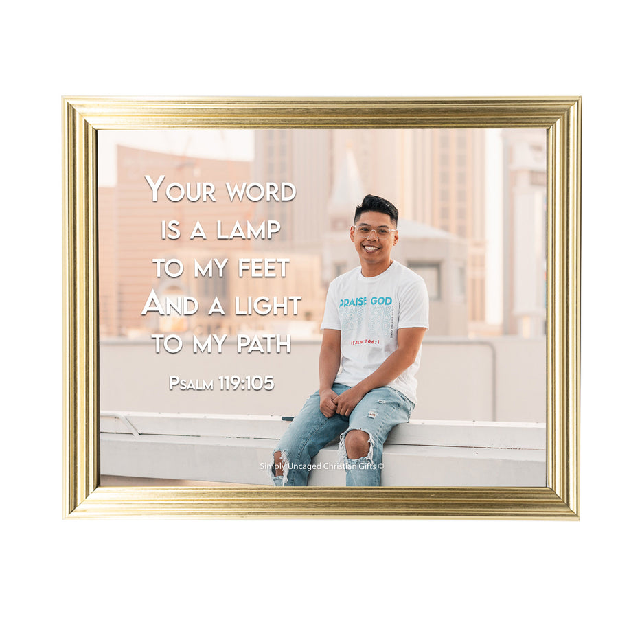 Psalm 119:105 Personalized Photo Verse