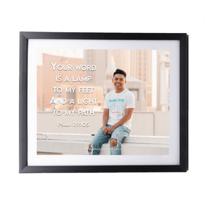 Psalm 119:105 Personalized Photo Verse