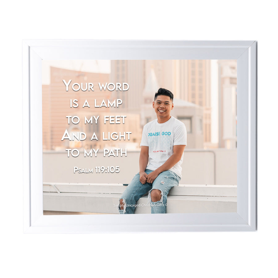 Psalm 119:105 Personalized Photo Verse