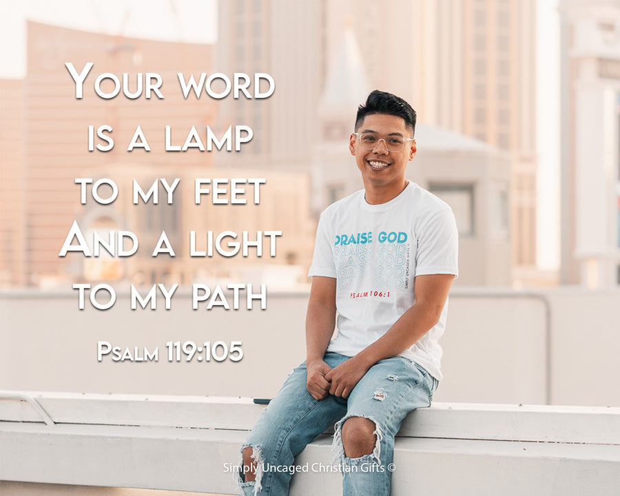 Psalm 119:105 Personalized Photo Verse